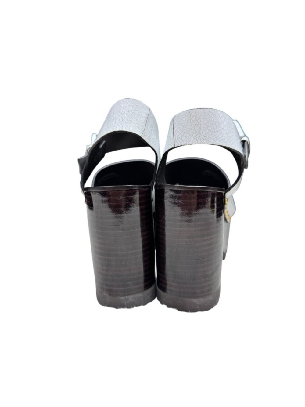 Tory Burch Women's Studded Clog Platform Sandal Buckled Ankle Strap Sz 8.5M NWOB - Picture 5 of 10